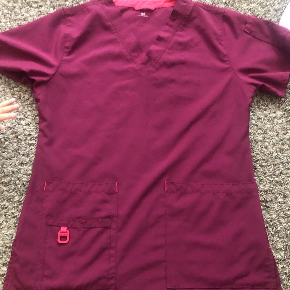Purple scrub top